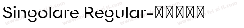 Singolare Regular字体转换